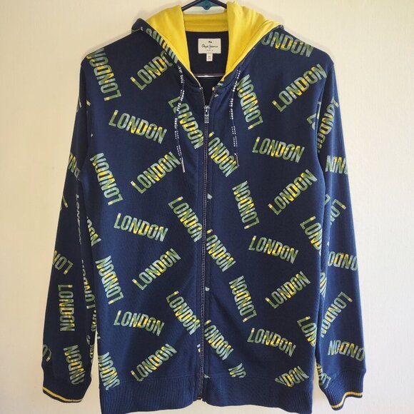 Pepe Jeans London Full Zip Hoodie Call Out  Youth Size Large 16 - Picture 1 of 10